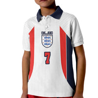 Custom England National Football Kid Polo Shirt Retro Style-Inspired 1998 - Wonder Print Shop