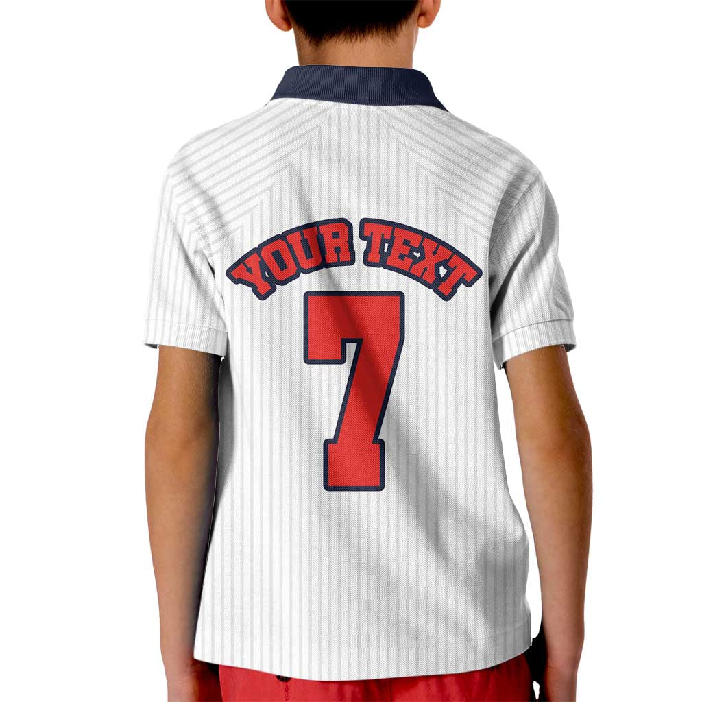 Custom England National Football Kid Polo Shirt Retro Style-Inspired 1998 - Wonder Print Shop