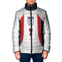 Custom England National Football Padded Jacket Retro Style-Inspired 1998 - Wonder Print Shop