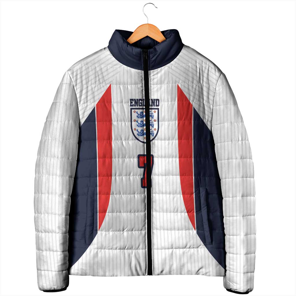 Custom England National Football Padded Jacket Retro Style-Inspired 1998 - Wonder Print Shop