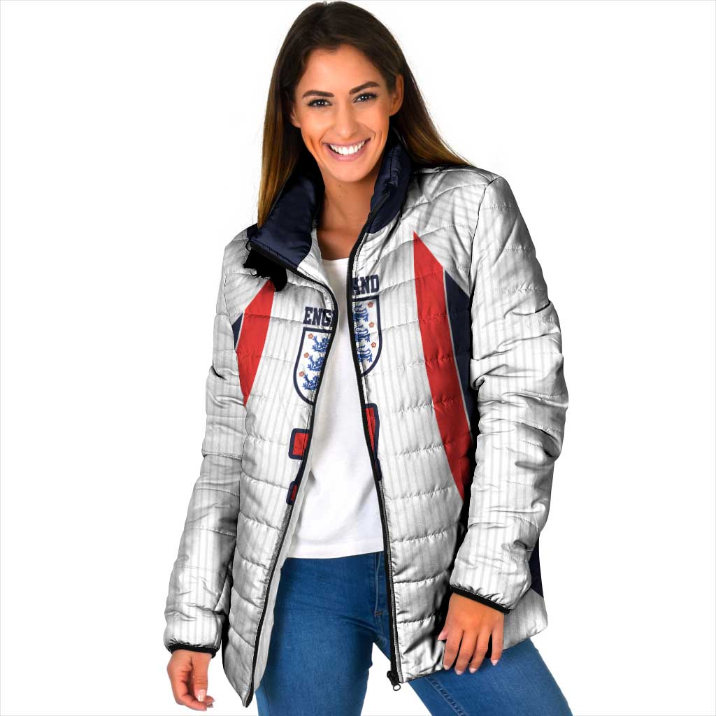 Custom England National Football Padded Jacket Retro Style-Inspired 1998 - Wonder Print Shop