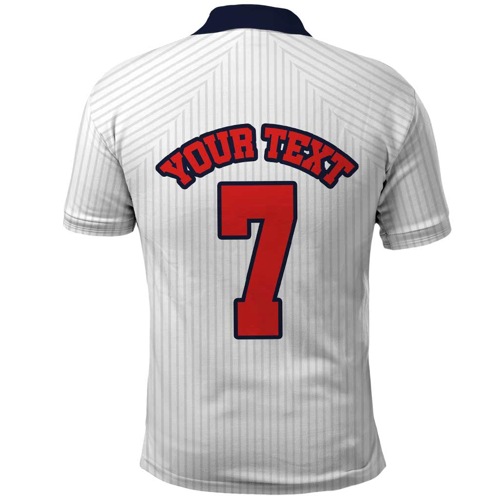 Custom England National Football Polo Shirt Retro Style-Inspired 1998 - Wonder Print Shop