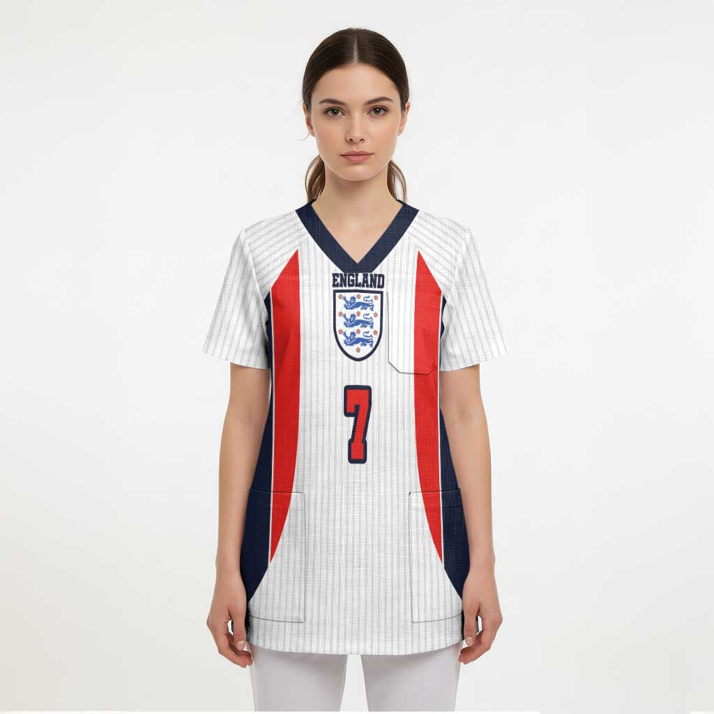 Custom England National Football Scrub Top Retro Style-Inspired 1998 - Wonder Print Shop