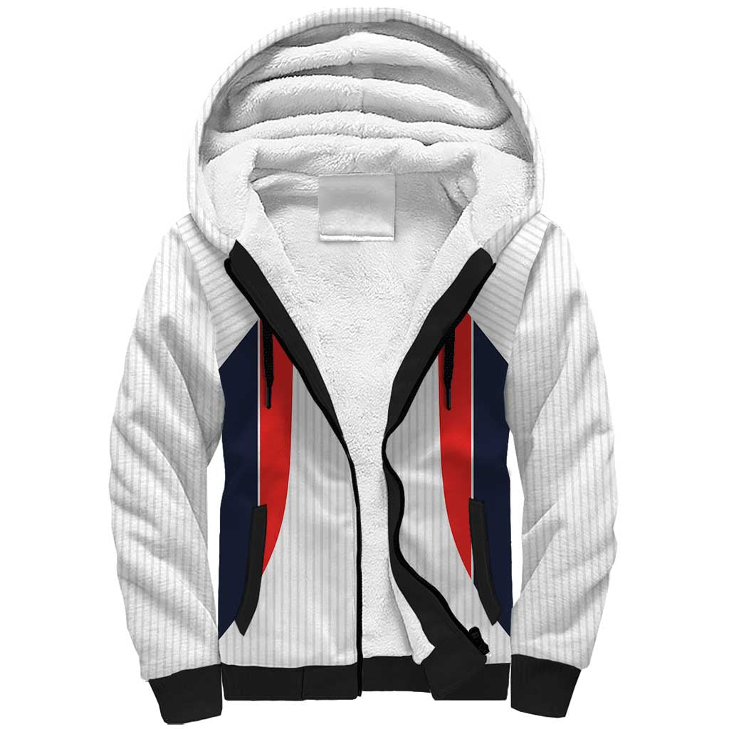 Custom England National Football Sherpa Hoodie Retro Style-Inspired 1998 - Wonder Print Shop