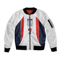 Custom England National Football Sleeve Zip Bomber Jacket Retro Style-Inspired 1998 - Wonder Print Shop