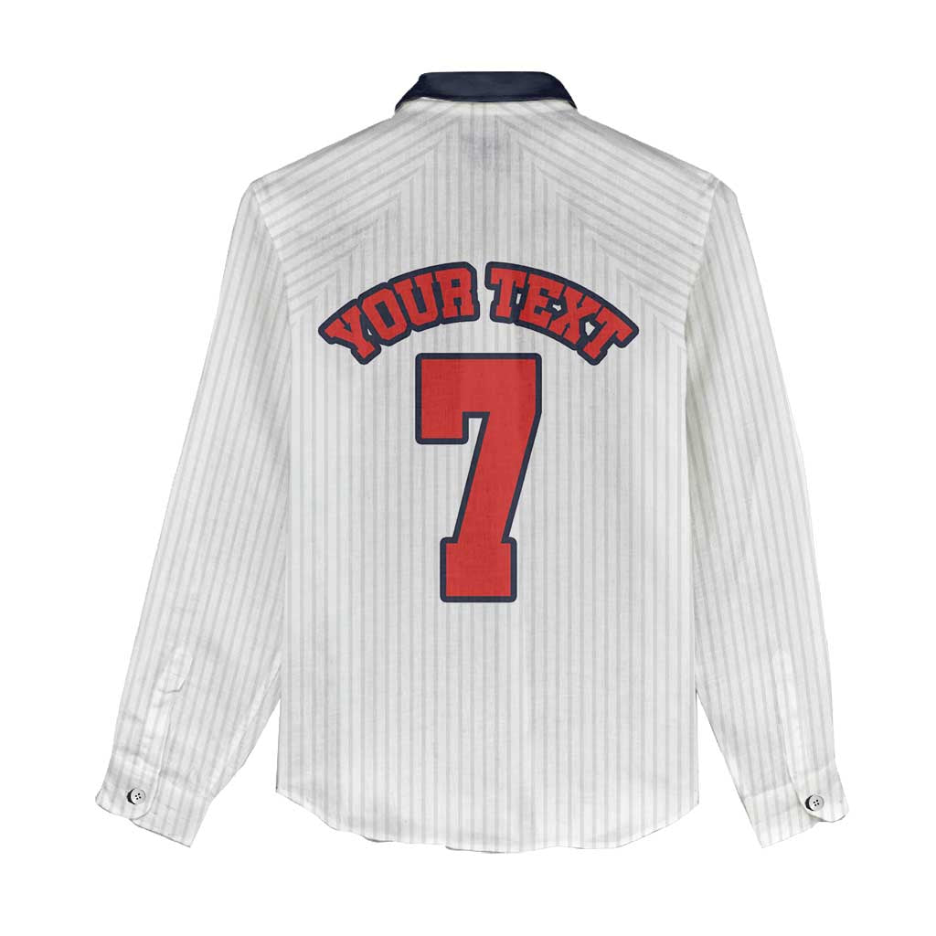 Custom England National Football Women Casual Shirt Retro Style-Inspired 1998 - Wonder Print Shop