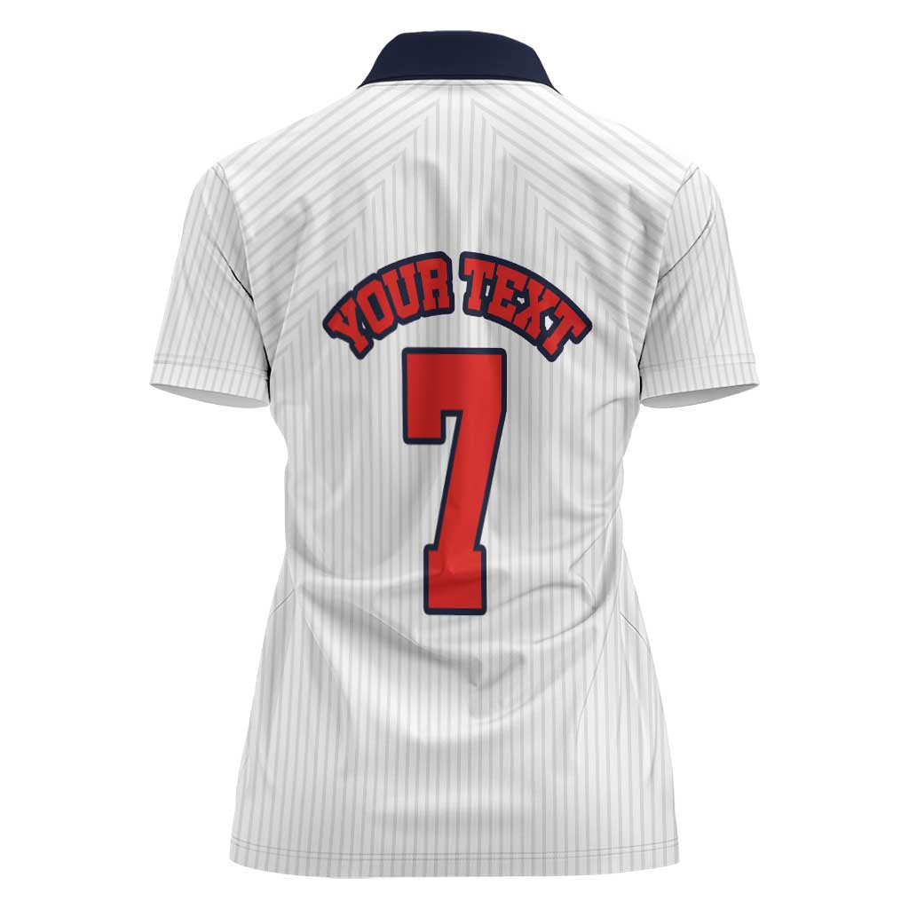 Custom England National Football Women Polo Shirt Retro Style-Inspired 1998 - Wonder Print Shop