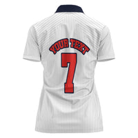 Custom England National Football Women Polo Shirt Retro Style-Inspired 1998 - Wonder Print Shop
