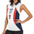 Custom England National Football Women Sleeveless Polo Shirt Retro Style-Inspired 1998 - Wonder Print Shop