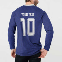 Custom Japan National Football Button Sweatshirt Retro Style-Inspired 1998 - Wonder Print Shop