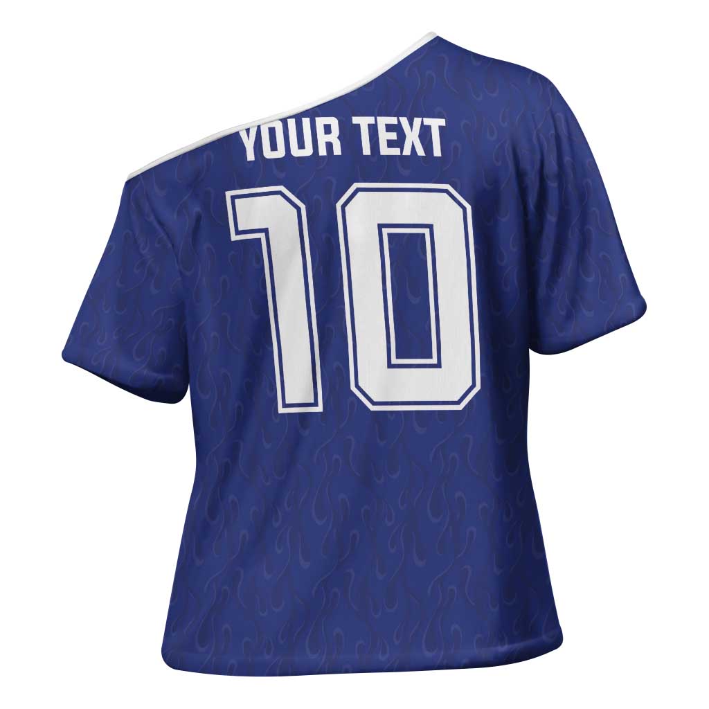 Custom Japan National Football Cross Shoulder Shirt Retro Style-Inspired 1998 - Wonder Print Shop