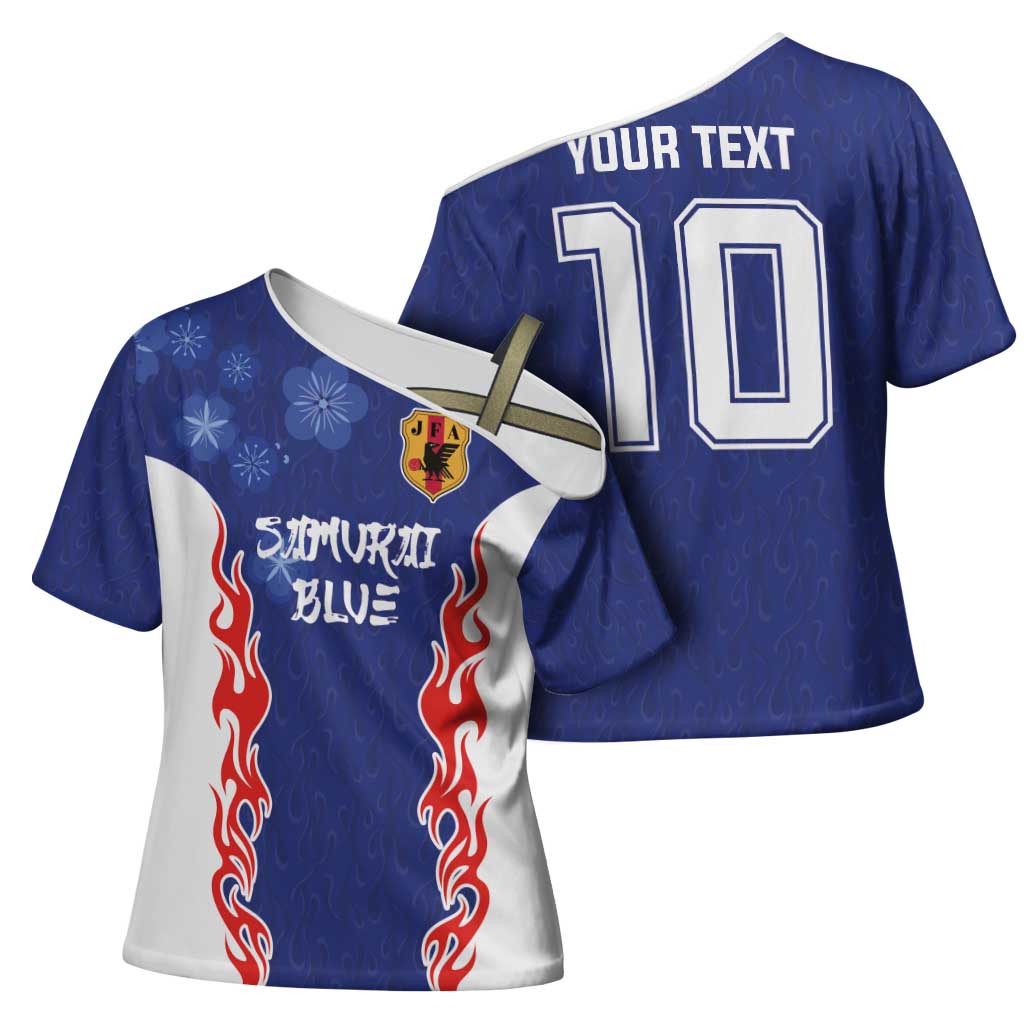 Custom Japan National Football Cross Shoulder Shirt Retro Style-Inspired 1998 - Wonder Print Shop