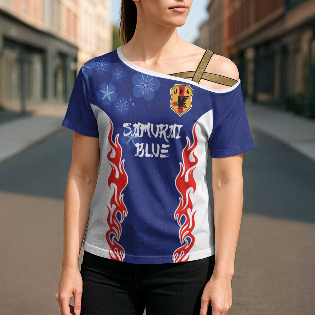 Custom Japan National Football Cross Shoulder Shirt Retro Style-Inspired 1998 - Wonder Print Shop