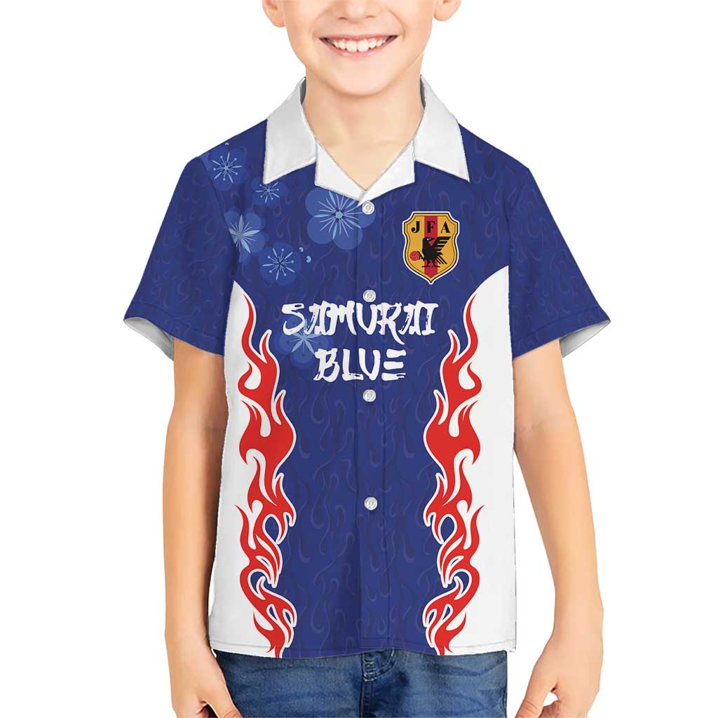 Custom Japan National Football Kid Hawaiian Shirt Retro Style-Inspired 1998 - Wonder Print Shop