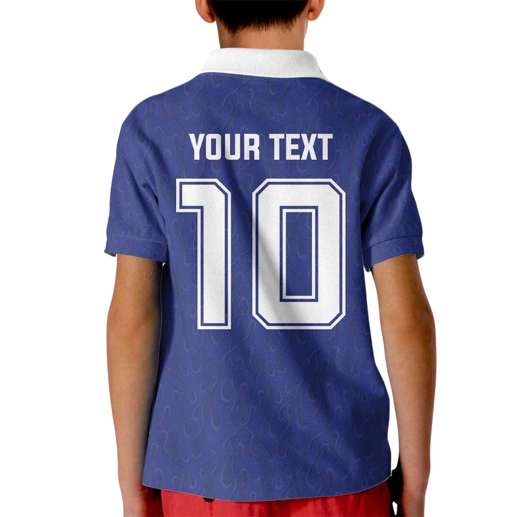 Custom Japan National Football Kid Polo Shirt Retro Style-Inspired 1998 - Wonder Print Shop