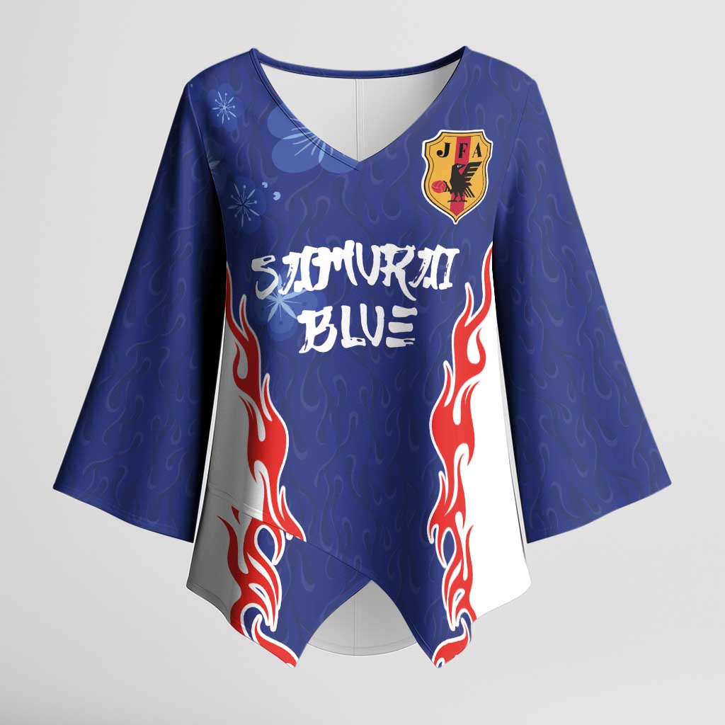 Custom Japan National Football Kimono Sleeve Blouse Retro Style-Inspired 1998 - Wonder Print Shop