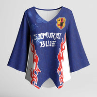 Custom Japan National Football Kimono Sleeve Blouse Retro Style-Inspired 1998 - Wonder Print Shop