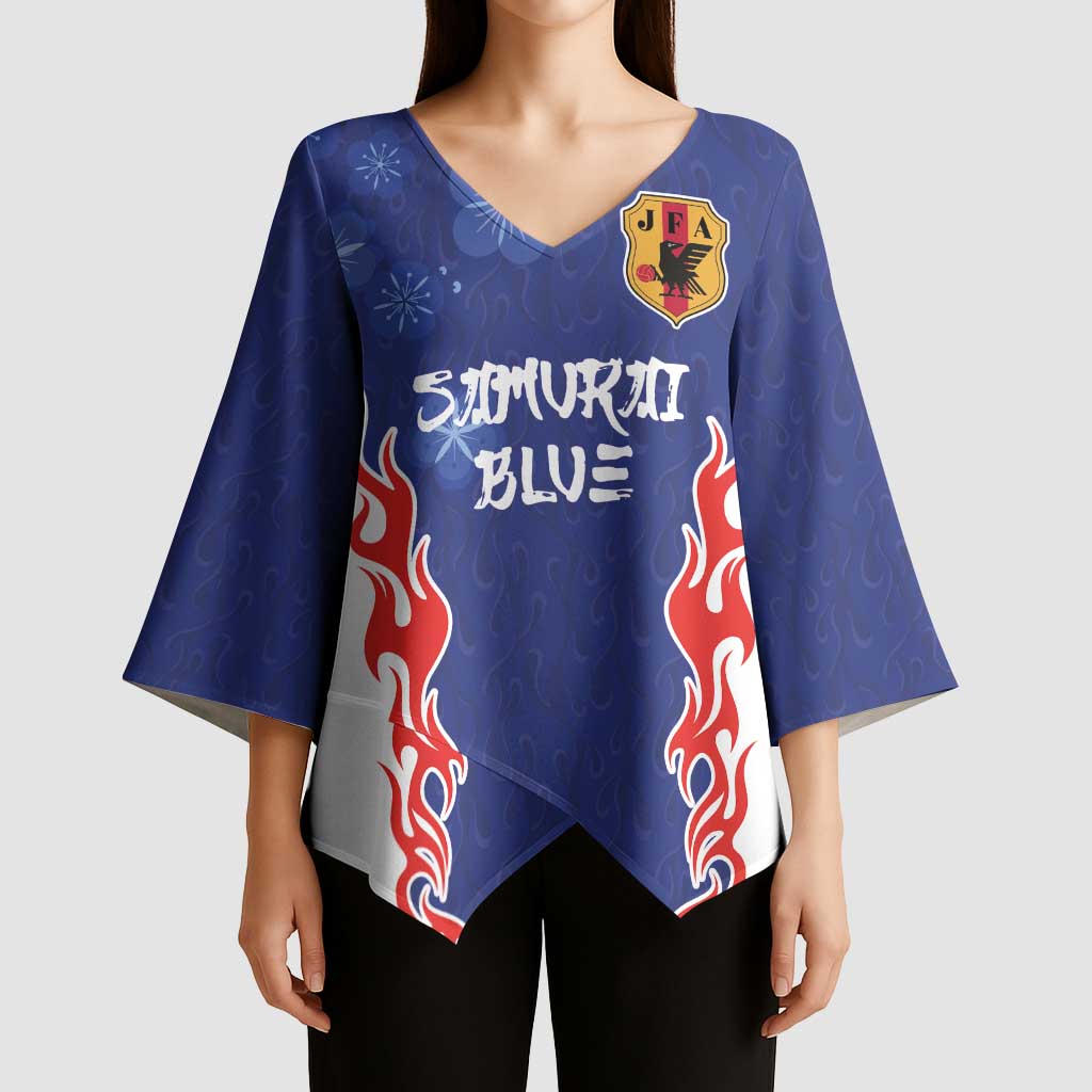 Custom Japan National Football Kimono Sleeve Blouse Retro Style-Inspired 1998 - Wonder Print Shop