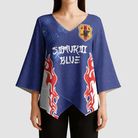Custom Japan National Football Kimono Sleeve Blouse Retro Style-Inspired 1998 - Wonder Print Shop