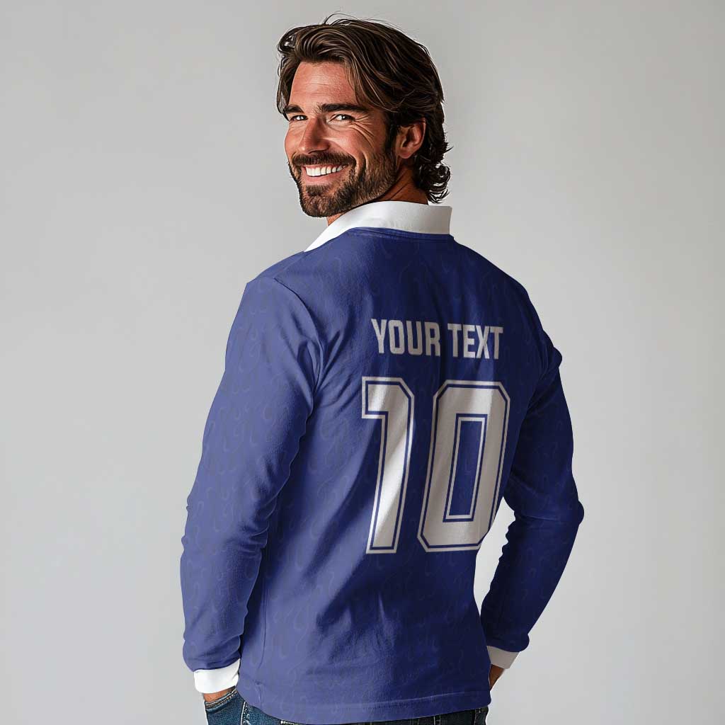 Custom Japan National Football Long Sleeve Polo Shirt Retro Style-Inspired 1998 - Wonder Print Shop