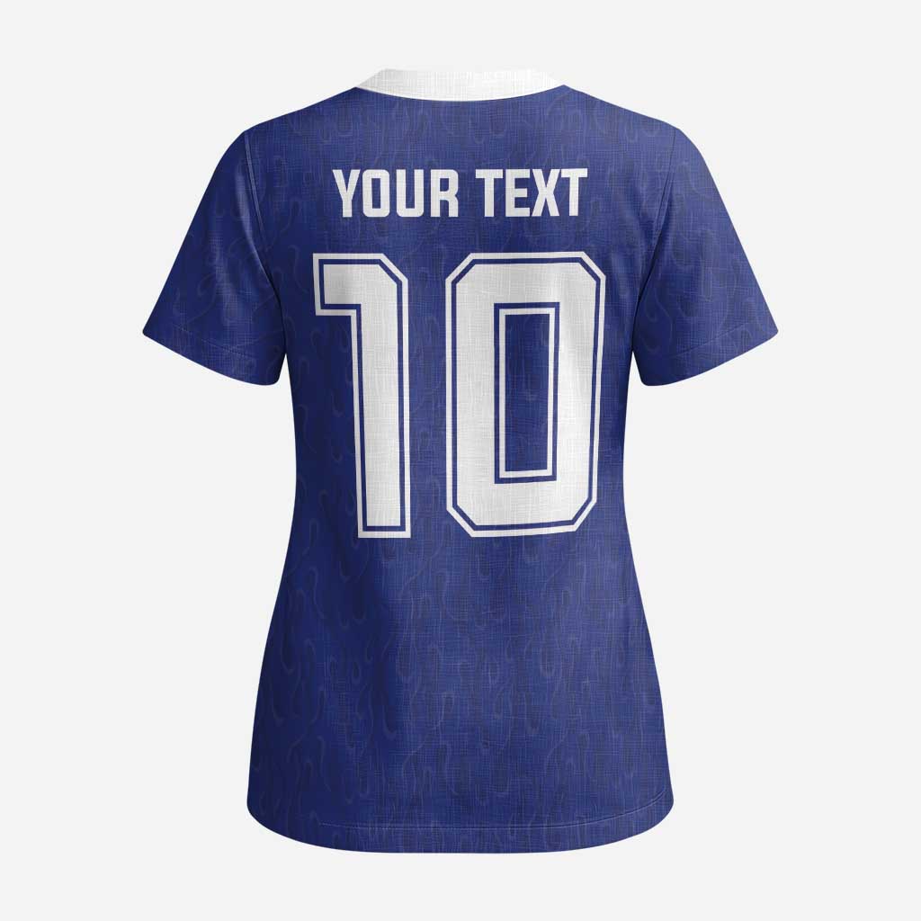 Custom Japan National Football Scrub Top Retro Style-Inspired 1998 - Wonder Print Shop