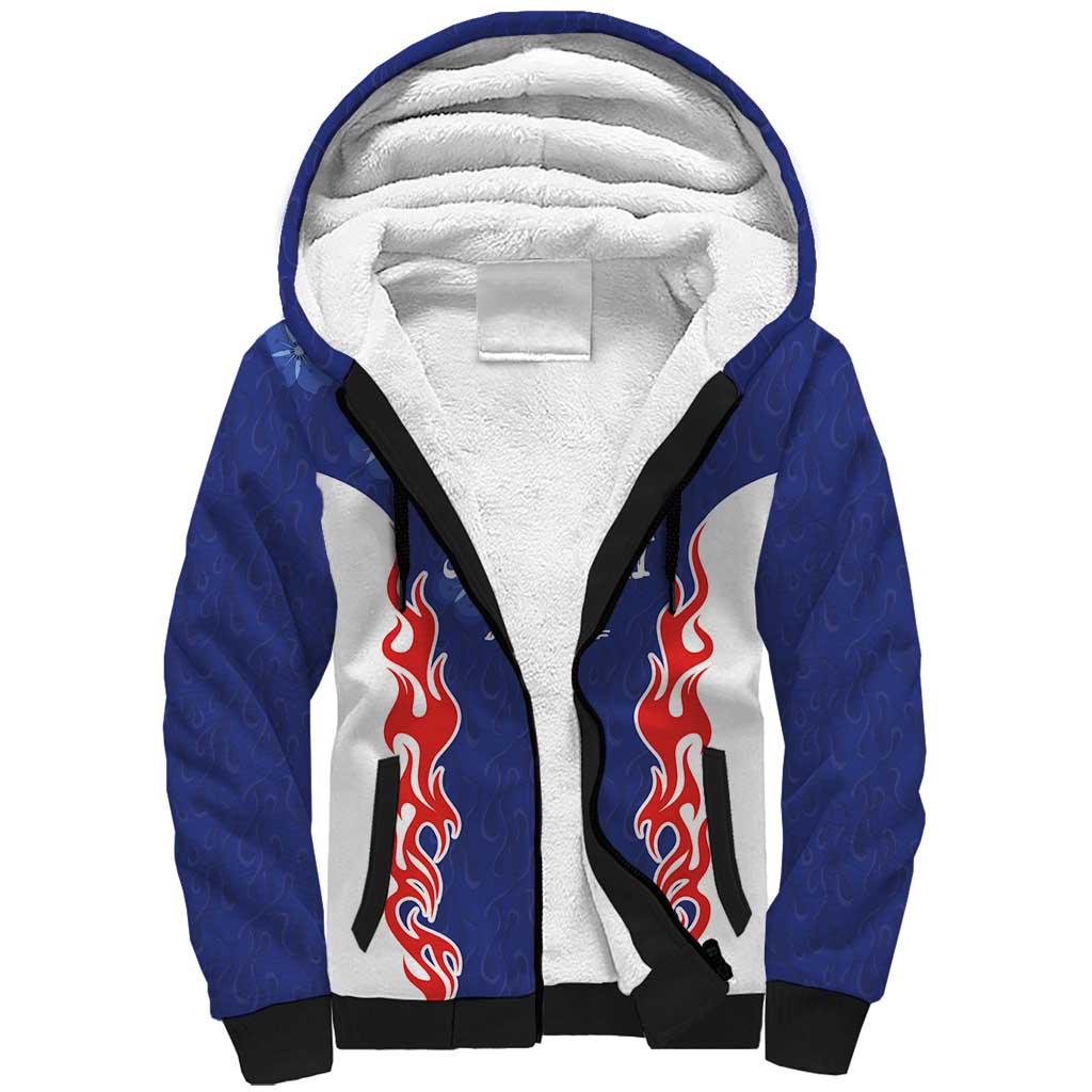 Custom Japan National Football Sherpa Hoodie Retro Style-Inspired 1998 - Wonder Print Shop