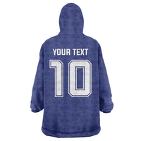 Custom Japan National Football Wearable Blanket Hoodie Retro Style-Inspired 1998 - Wonder Print Shop