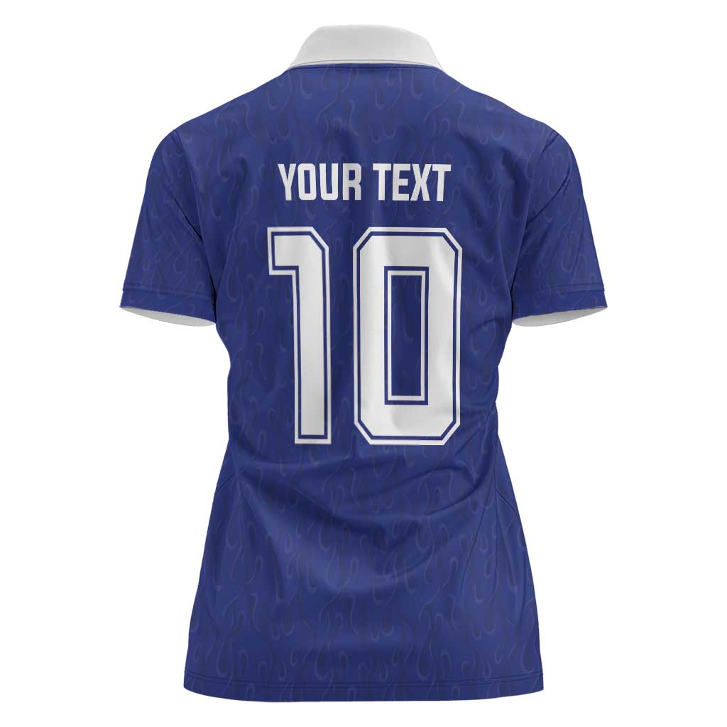 Custom Japan National Football Women Polo Shirt Retro Style-Inspired 1998 - Wonder Print Shop