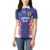 Custom Japan National Football Women Polo Shirt Retro Style-Inspired 1998 - Wonder Print Shop