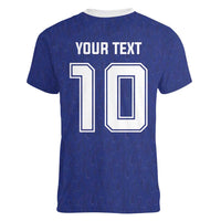 Custom Japan National Football Women V-Neck T-Shirt Retro Style-Inspired 1998 - Wonder Print Shop