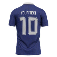 Custom Japan National Football Zipper Polo Shirt Retro Style-Inspired 1998 - Wonder Print Shop