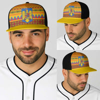 Romania Merry Christmas Baseball Net Cap Romania Emblem Traditional Folk Art - Wonder Print Shop