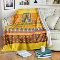 Romania Merry Christmas Blanket Romania Emblem Traditional Folk Art - Wonder Print Shop