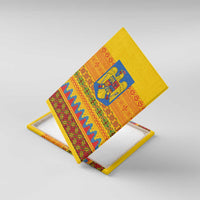 Romania Merry Christmas Canvas Wall Art Romania Emblem Traditional Folk Art - Wonder Print Shop