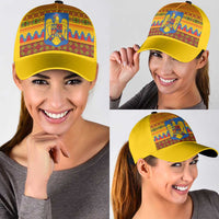 Romania Merry Christmas Classic Cap Romania Emblem Traditional Folk Art - Wonder Print Shop