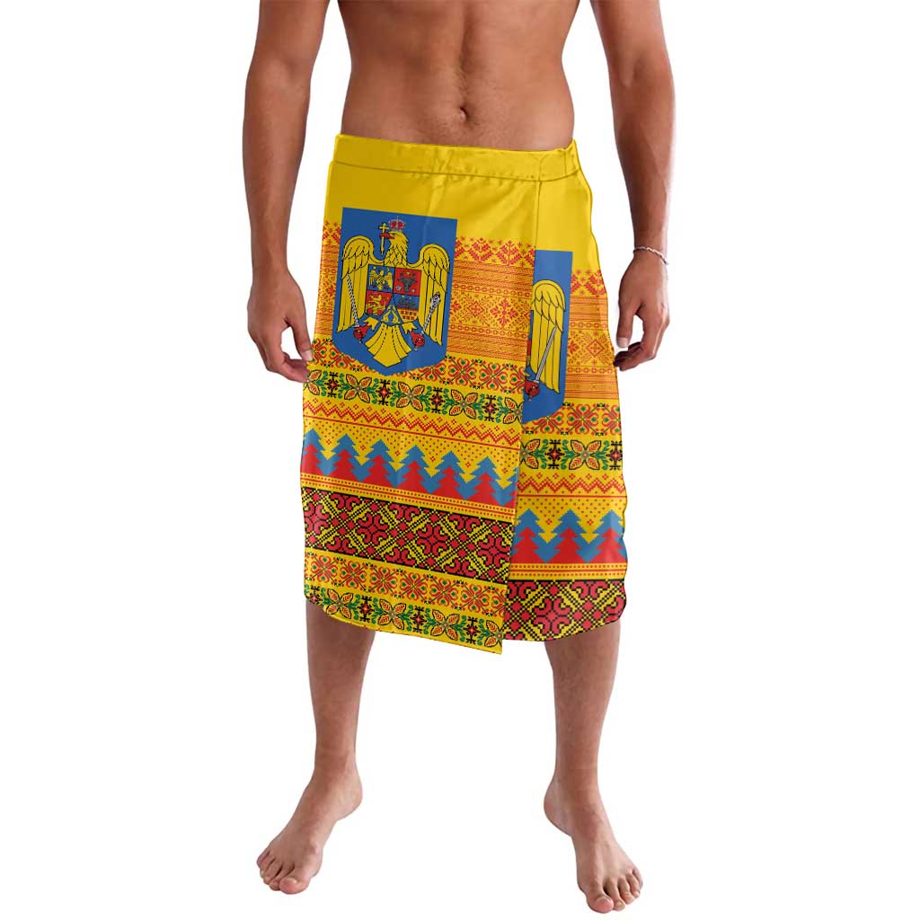 Romania Merry Christmas Lavalava Romania Emblem Traditional Folk Art - Wonder Print Shop