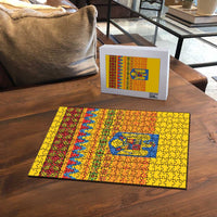 Romania Merry Christmas Puzzle Romania Emblem Traditional Folk Art - Wonder Print Shop