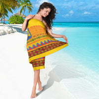 Romania Merry Christmas Sarong Romania Emblem Traditional Folk Art - Wonder Print Shop