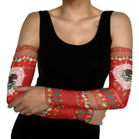 Mexico Merry Christmas Arm Sleeves Mexican Cultural Emblem Xmas Style - Wonder Print Shop