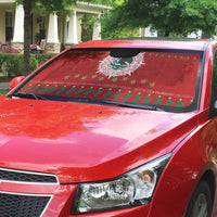 Mexico Merry Christmas Auto Sun Shade Mexican Cultural Emblem Xmas Style - Wonder Print Shop