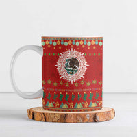 Mexico Merry Christmas Ceramic Mug Mexican Cultural Emblem Xmas Style - Wonder Print Shop