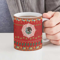 Mexico Merry Christmas Ceramic Mug Mexican Cultural Emblem Xmas Style - Wonder Print Shop