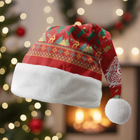 Mexico Merry Christmas Santa Hat Mexican Cultural Emblem Xmas Style - Wonder Print Shop
