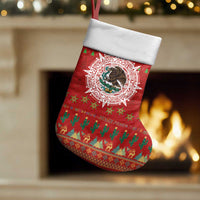 Mexico Merry Christmas Stocking Mexican Cultural Emblem Xmas Style - Wonder Print Shop