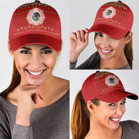 Mexico Merry Christmas Classic Cap Mexican Cultural Emblem Xmas Style - Wonder Print Shop