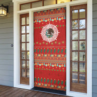 Mexico Merry Christmas Door Cover Mexican Cultural Emblem Xmas Style - Wonder Print Shop