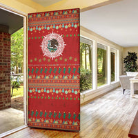 Mexico Merry Christmas Door Cover Mexican Cultural Emblem Xmas Style - Wonder Print Shop