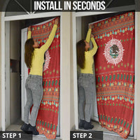 Mexico Merry Christmas Door Cover Mexican Cultural Emblem Xmas Style - Wonder Print Shop