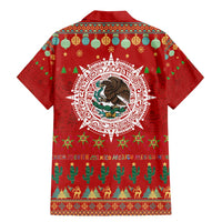 Mexico Merry Christmas Family Matching Mermaid Dress and Hawaiian Shirt Mexican Cultural Emblem Xmas Style - Wonder Print Shop