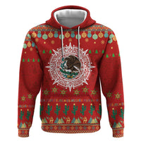 Mexico Merry Christmas Hoodie Mexican Cultural Emblem Xmas Style - Wonder Print Shop